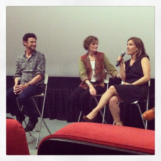 Lawrence Blume, Judy Blume, and Amy Jo Johnson at the 'Tiger Eyes' opening night screening
